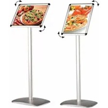 Projeneon A4 Ayaklı Alüminyum Yönlendirme Menü Panosu Yönlendirme Pano Ayaklı A4 Çerçeve