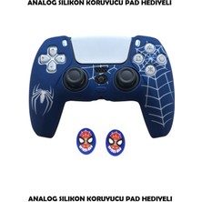 Ps5 Dualsense Spider-Man Koruyucu Silikon Kılıf + Analog Silikon Koruyucu