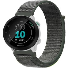 Tagomoon Garmin Forerunner 55 ile Uyumlu Kordon Cırt Cırtlı Spor Kumaş Kayış