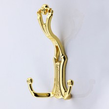 Badem10 Sultan Gold Altın Portmanto Askı Vestiyer Dolap Askılık Askılığı Duvar Banyo Mutfak Elbise Askısı
