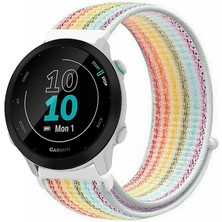 Tagomoon Garmin Forerunner 55 ile Uyumlu Kordon Cırt Cırtlı Spor Kumaş Kayış