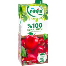 Pınar Meyve Suyu Saf Elma 1 L x 12 Adet