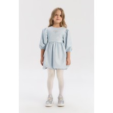 Tyess BG Store Kız Çocuk Gümüş Elbise