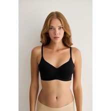 Madwoman Balensiz Çıkarılabilir Pedli Dikişsiz Lazer Sütyen 3311 Siyah