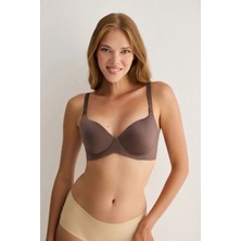 Madwoman Balensiz Dolgulu Dikişsiz Lazer Sütyen 3304 Kahverengi