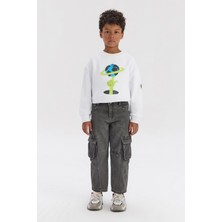 Nebbati Bg Store Erkek Çocuk Gri Pantolon