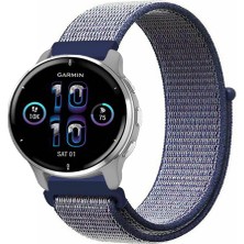 Tagomoon Garmin Venu2 Plus ile Uyumlu Kordon Cırt Cırtlı Spor Kumaş Kayış