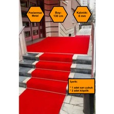 NetBazaars Gold Halı Tutturgaç Çubuğu, Halı Yolluk Kilim Sabitleme Aparatı 130 cm