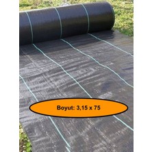 NetBazaars Jut Zemin Kaplama Malzemesi, Çim Çıkarmaz, 3,15X75 Metre