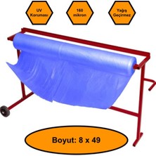 NetBazaars 160 Micron Mavi Naylon Örtü, 8X49 Metre