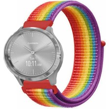 Tagomoon Garmin Vivomove 3 ile Uyumlu Kordon Cırt Cırtlı Spor Kumaş Kayış