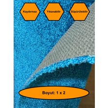NetBazaars Turkuaz Kalın Yolluk, Kaydırmaz Tabanlı Dayanıklı Yolluk, 1x2 Metre