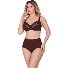BORDO MI Emay 183 C Yan Destekli Toparlayıcı Balenli Sütyen