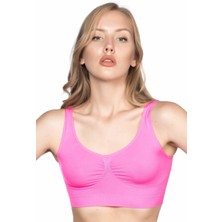 NEON FUŞYA MI Emay 4005 Soft Kalın Askı Büstiyer