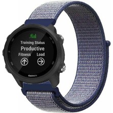 Tagomoon Garmin Forerunner 245 / 245 Music ile Uyumlu Kordon Cırt Cırtlı Spor Kumaş Kayış