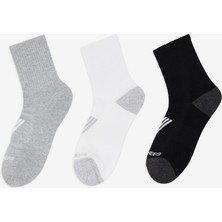 Skechers 6'Lı Kadın Yarım Taban Crew Çorap Kadın Beyaz Çorap S600318-107