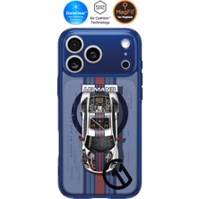 Spigen iPhone 17 Pro Max ile Uyumlu MagSafe Kılıf Ultra Hybrid c11 Le Mans Mag Fit Sararmaya Dayanıklı Tasarım Mavi Şeffaf Kapak - ACS10411 (Spigen TR Garantili)
