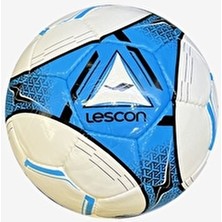 Lescon Beyaz Mavi Futbol Topu 5 Numara