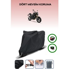 Rks M502N Için Arka Çanta Ve Kilit Uyumlu Siyah Motosiklet Branda, Güvenli