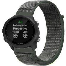 Tagomoon Garmin Forerunner 245 / 245 Music ile Uyumlu Kordon Cırt Cırtlı Spor Kumaş Kayış