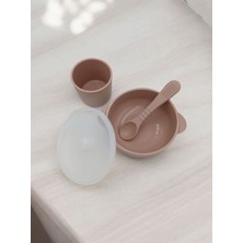 CKM Silikon Mama Kasesi Seti Kapaklı Kaşık Bardak Ergonomik Tasarım ile Kolay Temizlenebilir