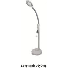 medcogrup Ayaklı Loop Büyüteç Cihazı 1 Adet Beyaz Renkli Ergonomik Tasarım