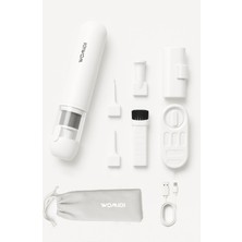 Womidi Güçlü Emiş Kablosuz Üflemeli 18.000Pa Süpürge, Taşınabilir Fonksiyonel Mini Portatif Ev Araç İçi