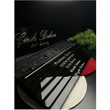 ÇİZİKDEKOR Çizik Dekor Italik Isimli Premium Plakalık