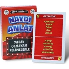 Ritoys Haydi Anlat Kart Oyunu Zeka Akıl Strateji Yasak Olmayan Kelimelerle Anlat 55 Kart