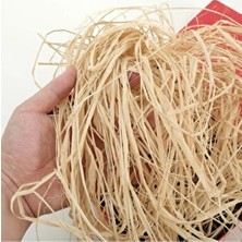  doğal rafya muz lifi naturel ıp 100 gr saman ıp süsleme malzemesi