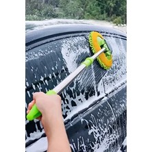 Fine Clean Teleskopik Oto Temizlik Mopu | Mikrofiber Başlıklı, Çizmez Yüzey, Araba Fırçası ( Yedeksiz )