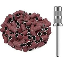 Coss 100 Adet Manikür Pedikür Zımpara - Gümüş Freze Başlık Hediye