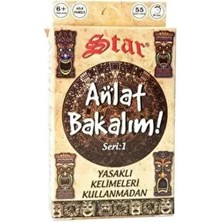 Star Anlat Bakalım Oyun Kartları Seri-1 Yasaklı Kelimeler 55 Parça Eğlenceli Oyun