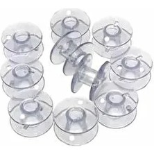 Singer Şeffaf Plastik Masura 10 Adet | Dikiş Makinesi Aksesuarı, Dayanıklı Malzeme