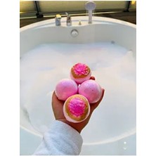 Bal Ağacı Kiraz Çiçeği Kokulu Banyo Topu 4 Adet Küvet ve Jakuzi Köpüğü Topları