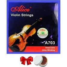 Alice A703 4/4 Keman Teli + Reçine Çelik Koro ve Alaşım Sarım Özellikleri