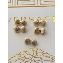 Nesgo Moda ODDA TASARIM ATÖLYESİ Deniz Kabuğu Model Gold Renkli Gömlek-Bluz Düğme Seti