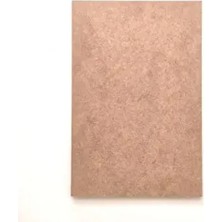 Dekolobi 30 x 40 cm Ham MDF Plaka Levha 6 mm Dikdörtgen Ahşap Zemin Renk Seçenekleriyle