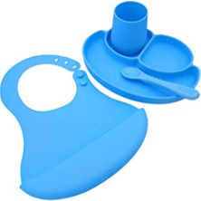 CKM Silikon Bebek Beslenme Seti BPA İçermez Kolay Temizlenebilir Silikon Mama Seti