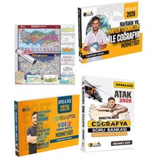 Eğit Akademi Meb Ags Kpss Haritalarla Atak Coğrafya Soru Bankası + Ders Notu + Efsane 10 Lu Harita Mehmet Eğit
