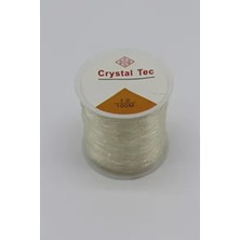 Hobimos Şeffaf Lastikli 1,0 mm Silikon Misina- Elişi Takı Aksesuar Esnek Lastik Misine Tesbih Ipi 100 mt