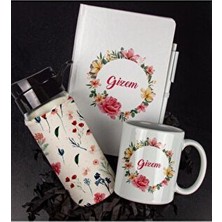 Ejoya Kişiye Özel Defter Kalem Kupa ve Matara Hediye Seti 87203