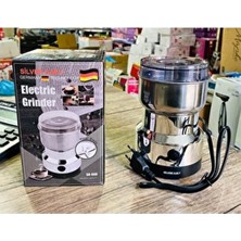 Silvermax 350W Profesyonel Kahve Öğütücü Alman Teknolojisi Dayanıklı Yapı ile Kaya Tuzu Hurma Çekirdeği Iğde Çekirdeği