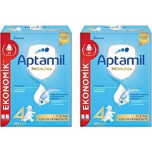 Aptamil Pronutra 4 Numara Çocuk Devam Sütü 2’li Paket 900 gr 1-2 Yaş İçin Zengin İçerik