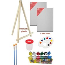 O&S Oyun ve Sanat Eğlen-Üret Resim Tuval Seti, Tual Başlangıç Seti, Okul Ressam Çocuk Set