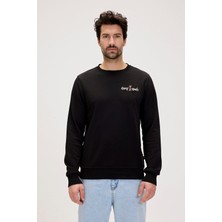 Bad Bear Splashy Siyah Erkek Baskılı Sweatshirt