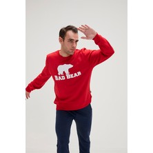 BAD BEAR CREWNECK CRIMSONRED