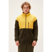 Bad Bear Poncy Full-Zip Thyme Yeşil Fermuarlı Erkek Polar Sweatshirt