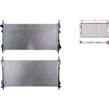 Ford Transit2.0tdı 00 ve Sonrası Uyumlu Su Radyatörü Brazing mt 770X3787X26 mm 1C1H8005JE Wisco