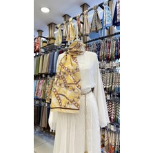 Kuqos Etnik Zincir Desenli Şal